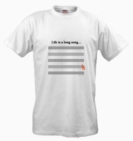 Футболка Life is a long song